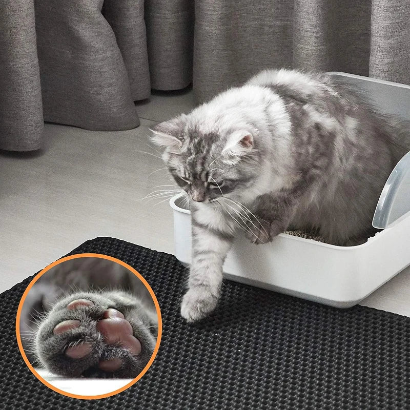Tapete higiênico coletor de grãos para Gatos