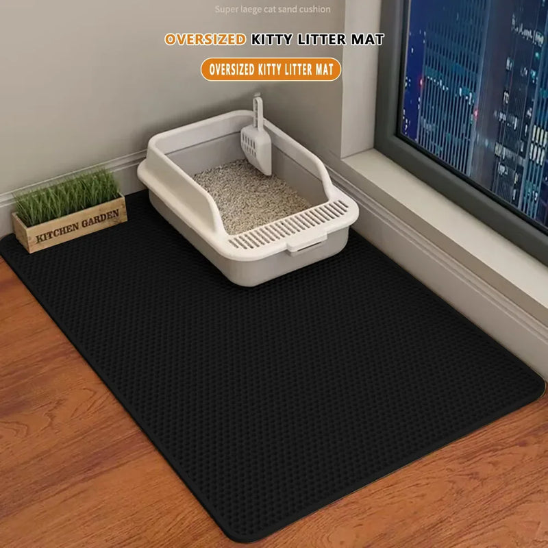 Tapete higiênico coletor de grãos para Gatos