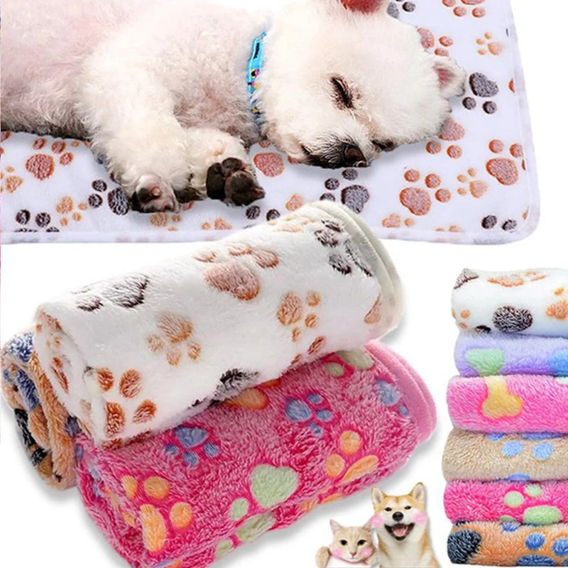 Manta Pet Ultra Macia de Coral Fleece — Conforto e Aconchego para Seu Melhor Amigo!