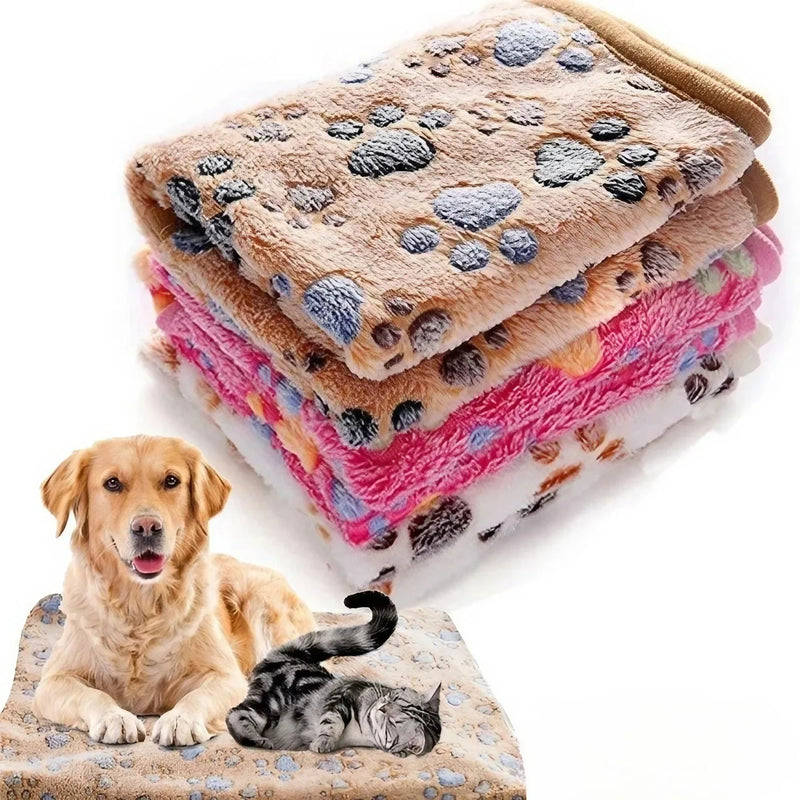 Manta Pet Ultra Macia de Coral Fleece — Conforto e Aconchego para Seu Melhor Amigo!