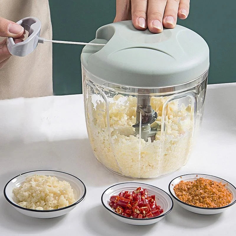 Triturador de Alho e Vegetais com Lâmina de Aço Inox