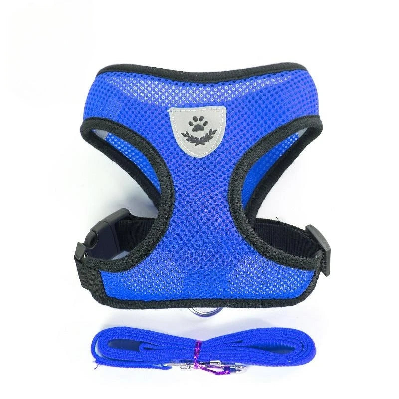 Colete Ajustável com Guia Refletiva – Conforto e Segurança para Seu Gato ou Cachorro de Pequeno Porte!